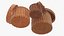 Three wicker boxes