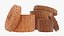 Three wicker boxes