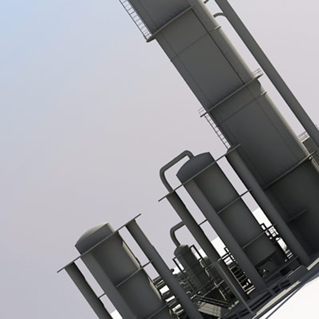 industrial module 3d model