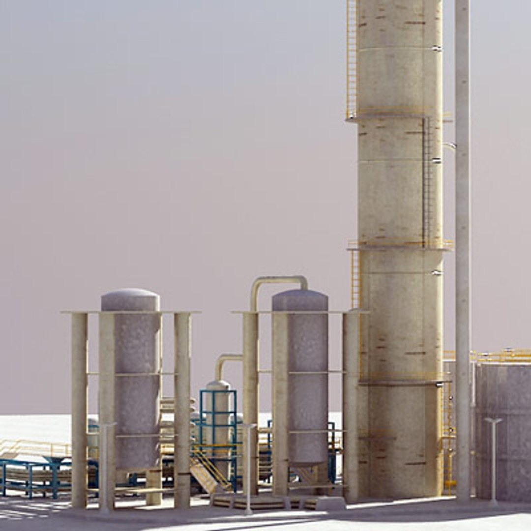 industrial module 3d model