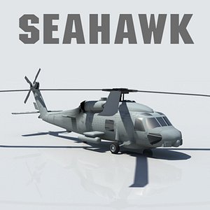 3d model sikorsky seahawk helicopter