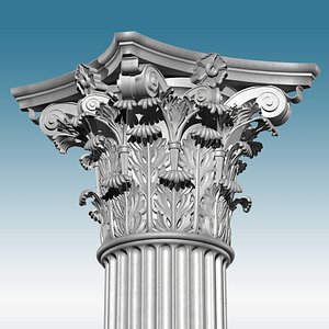 3D corinthian column model