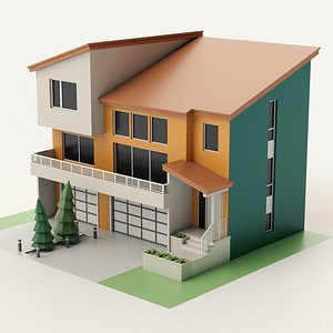 Modern House 12 3D model