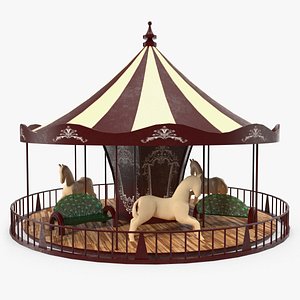 vintage carousel 3D model