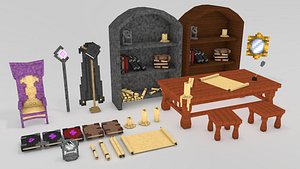 Minecraft Library models: (Middle Age) pack #2