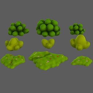 3D model Trees Cartoon V62