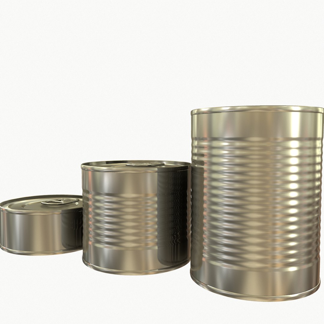 3D tins cans pack - TurboSquid 1402905