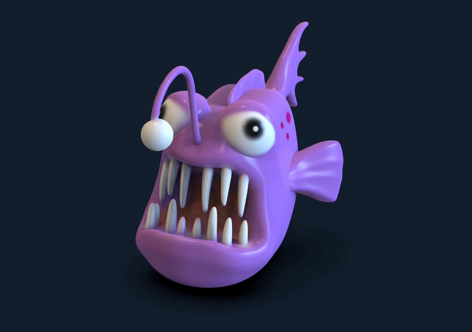 Evil Fish Toon 3D Model - TurboSquid 2353384