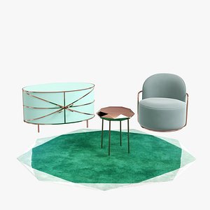 Furnishing set 88 secret Sideboard orion chair