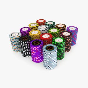 casino royale poker chips 3d model