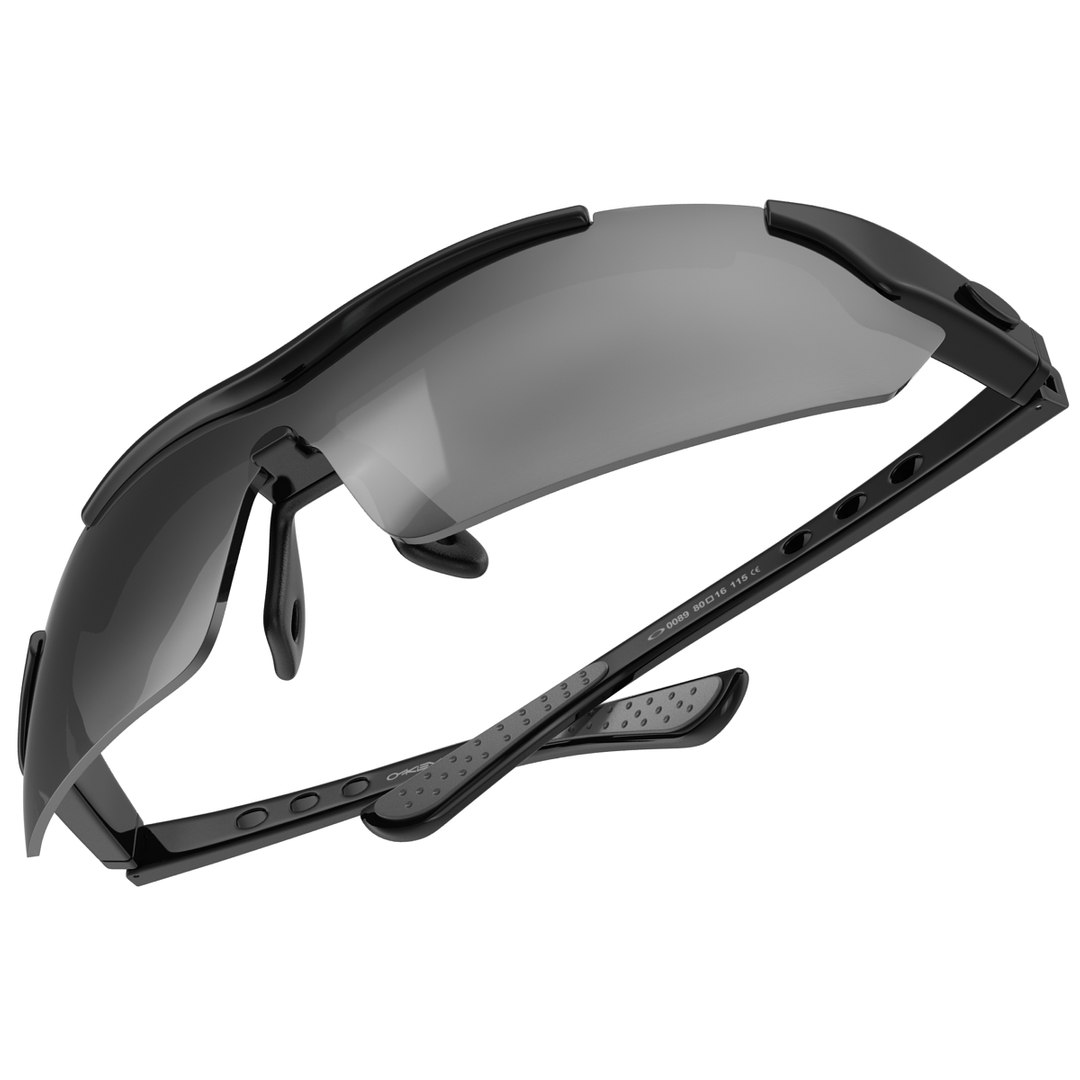 sport glasses 2 black 3d model