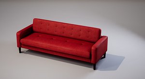 Sofa 02 Low-poly