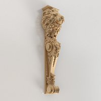 3D model of a lion console | Kr-037