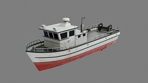 Lowpoly Fishing Boat