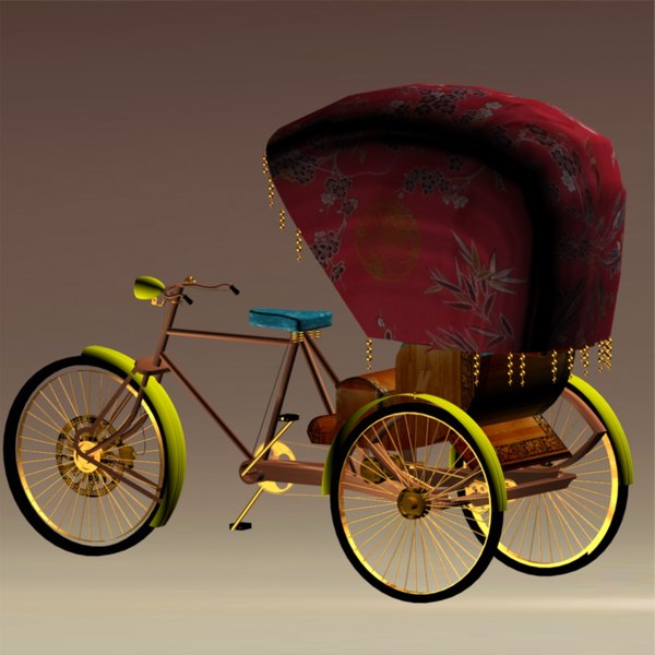 3D модель Китайская рикша - TurboSquid 2187073