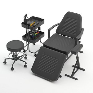 3D Tattoo Chair and Equipment