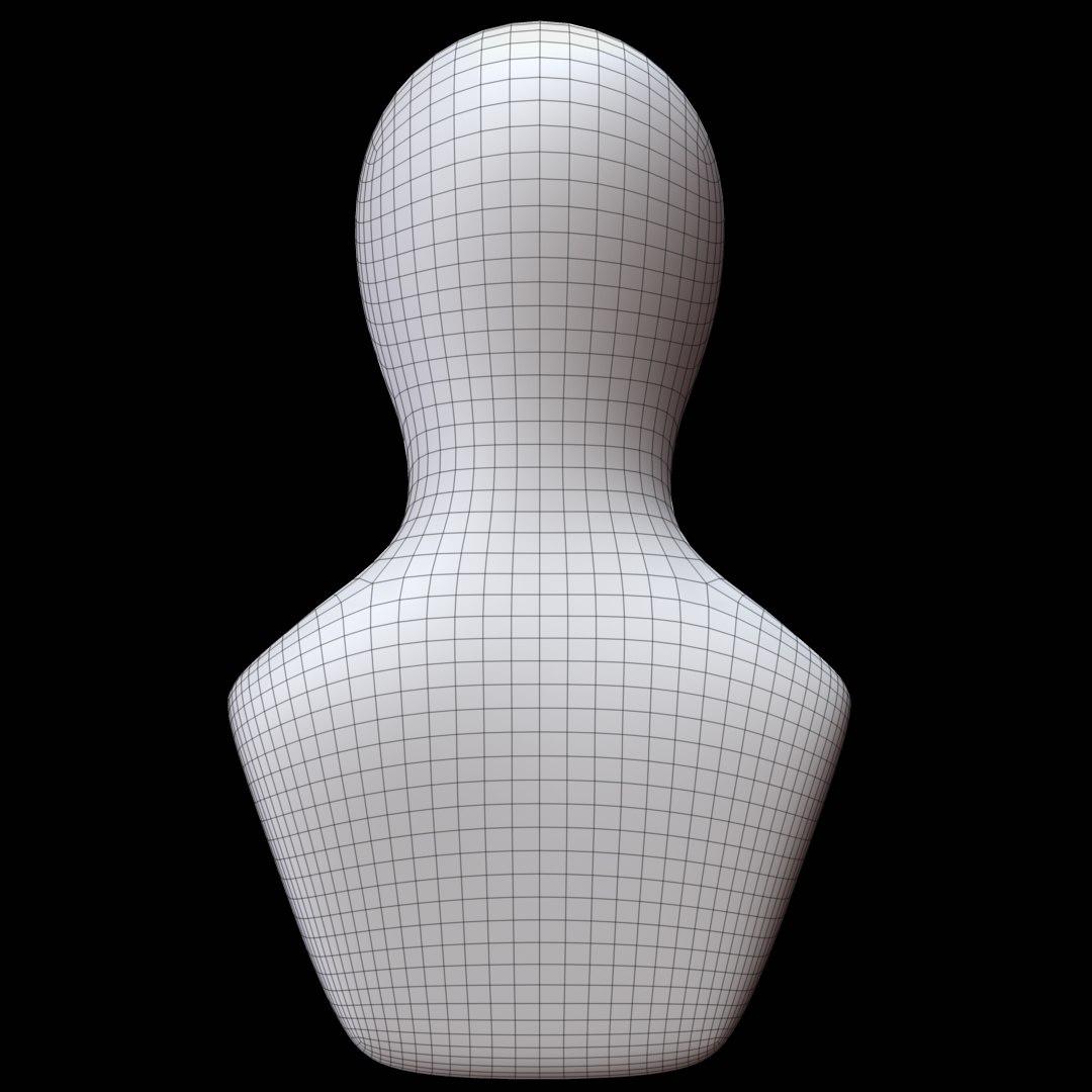 3D Mannequin Head Man Model - TurboSquid 1324764
