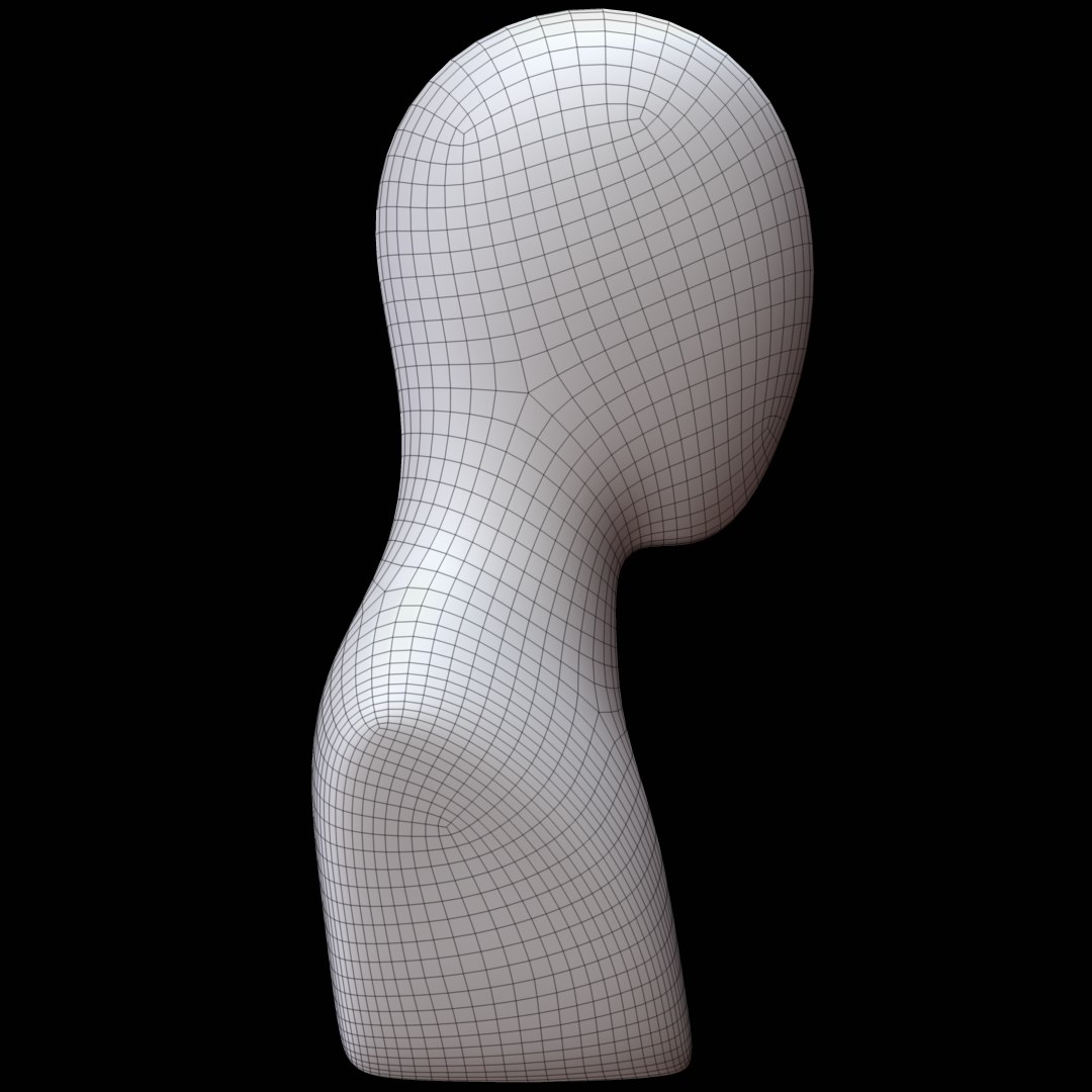 3D Mannequin Head Man Model - TurboSquid 1324764