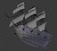 Nave pirata - Low-Poly