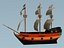 Nave pirata - Low-Poly