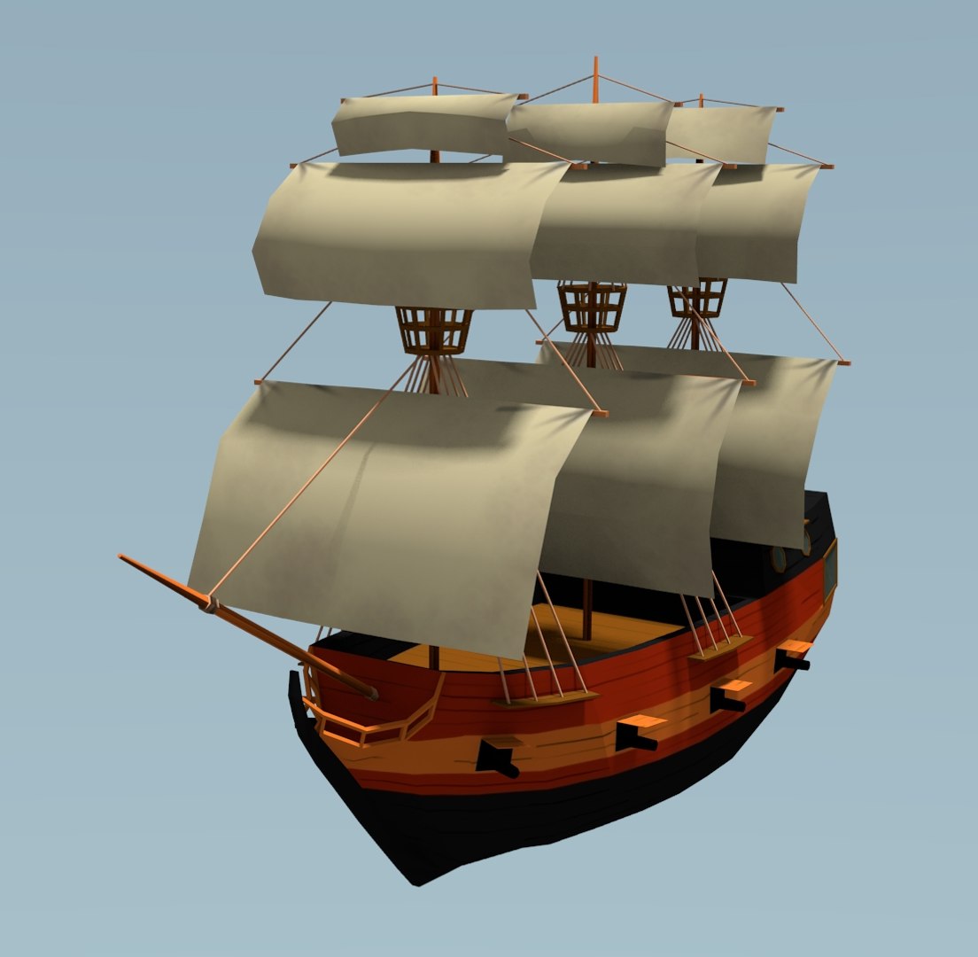 ジグソーパズル Pirate Ship 3d Model Pirate Ship 3D model 3D printable | CGTrader
