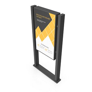 Sleek Kiosk 3D model