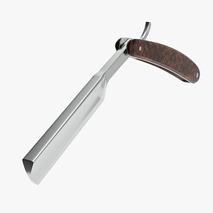 Straight razor vintage open