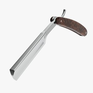 Straight razor vintage open