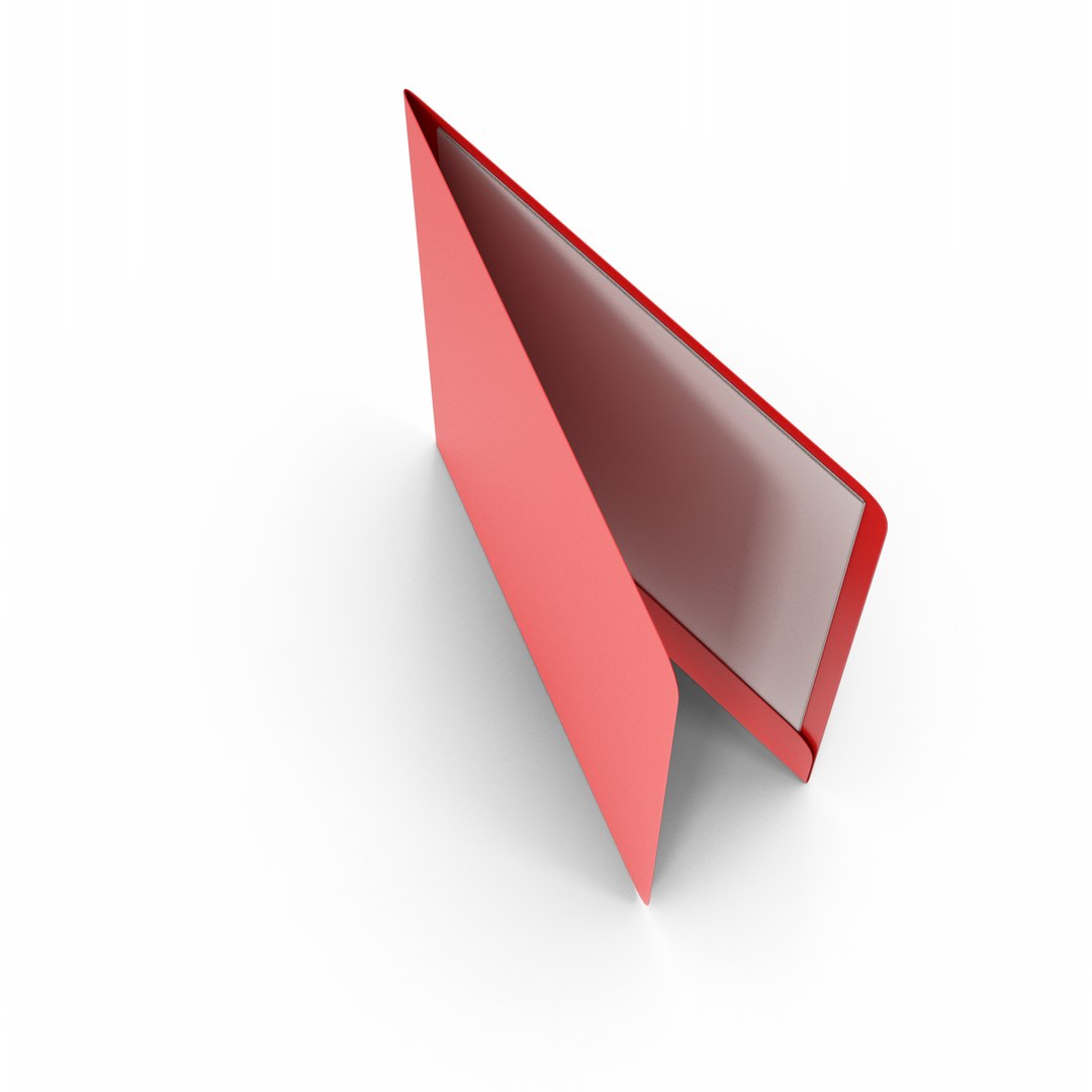 Red File Folder 3D - TurboSquid 2340688
