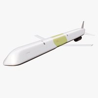 Kh-101 Cruise Missile - PBR Game Ready  Subdividable