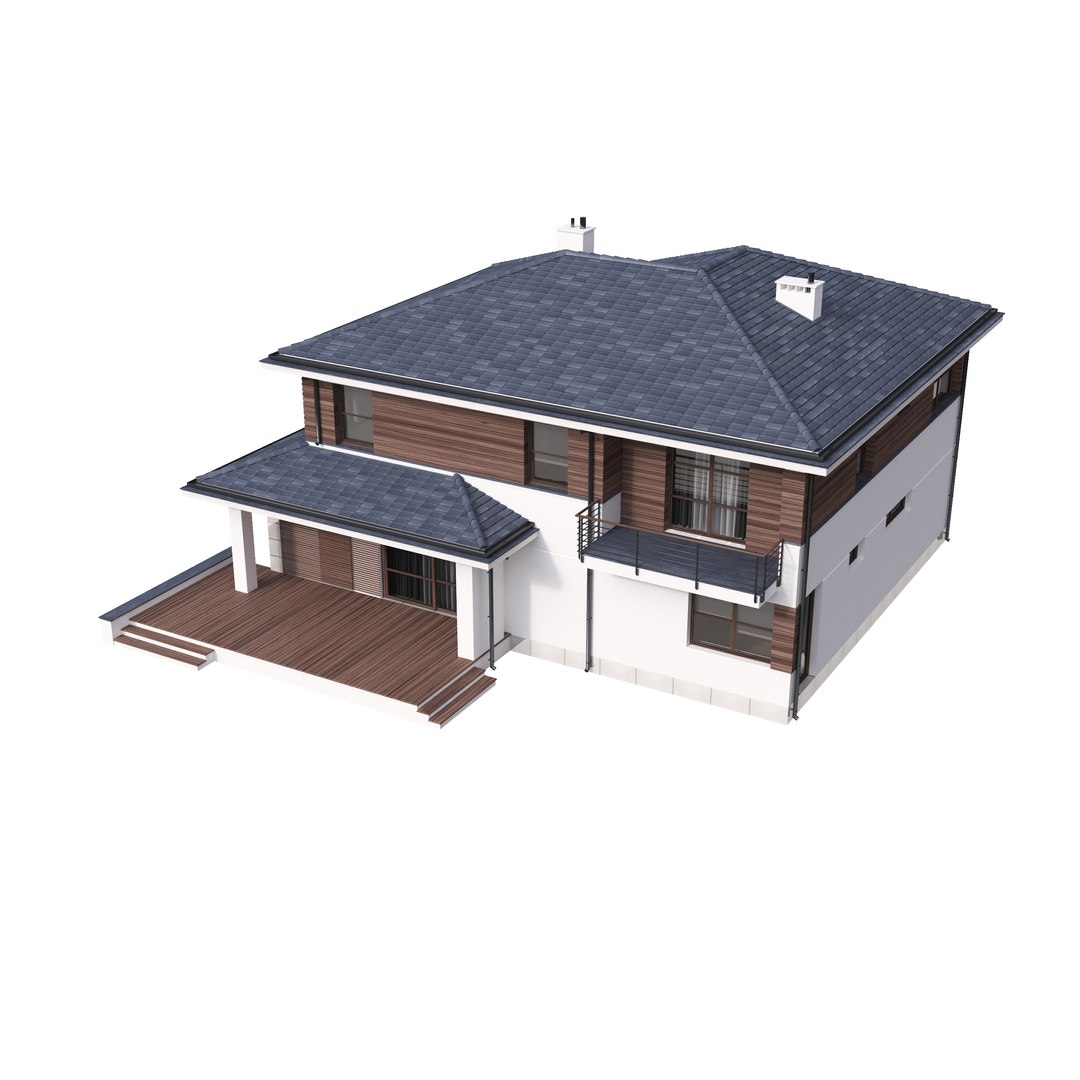 Cottage House 3D Model - TurboSquid 1694692