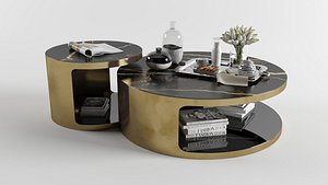3D model Omni Round Coffee Table Set