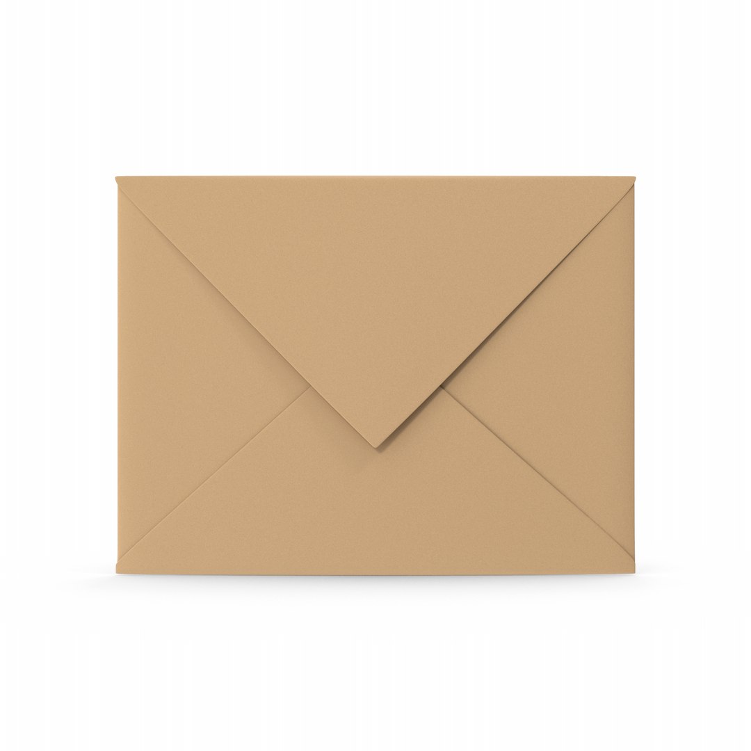 Paper Envelope 3D Model - TurboSquid 2192628