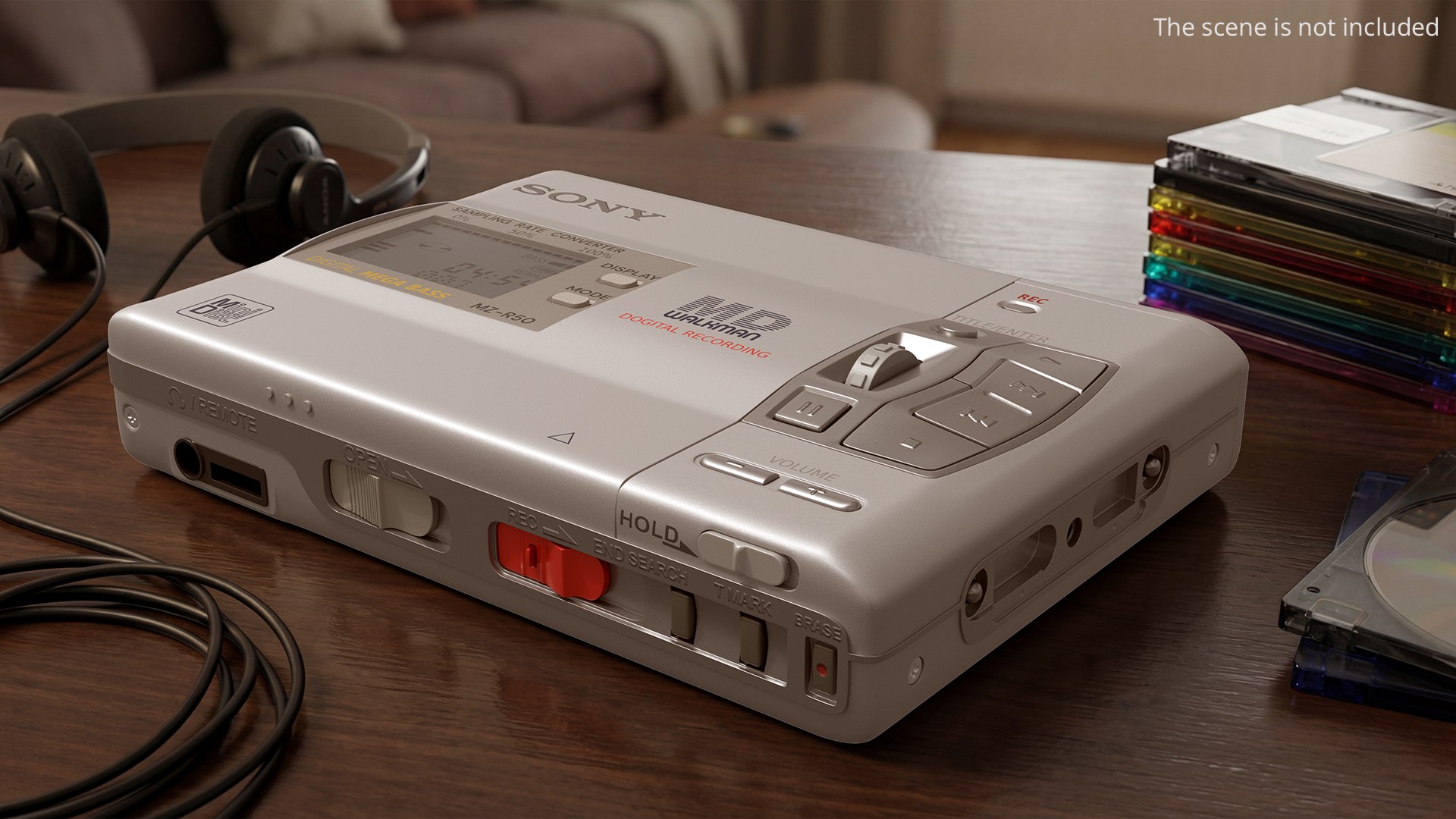 Sony MiniDisc Recorder Walkman MZ R50 Silver Model - TurboSquid 2526951