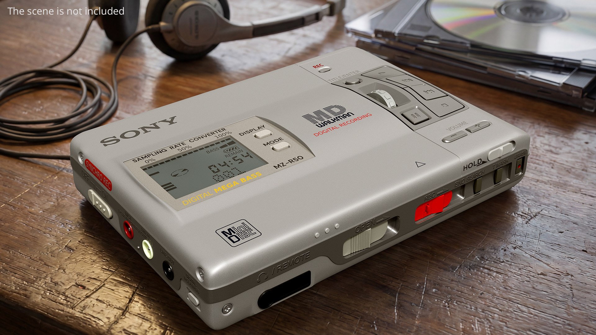 Sony MiniDisc Recorder Walkman MZ R50 Silver Model - TurboSquid 2526951