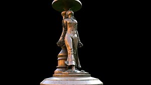 flower girl candle holder 3D model