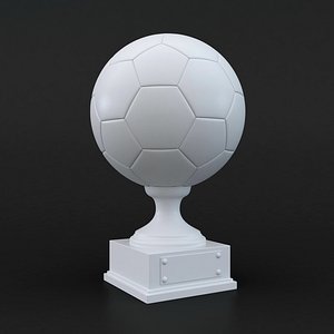 3D football trophy