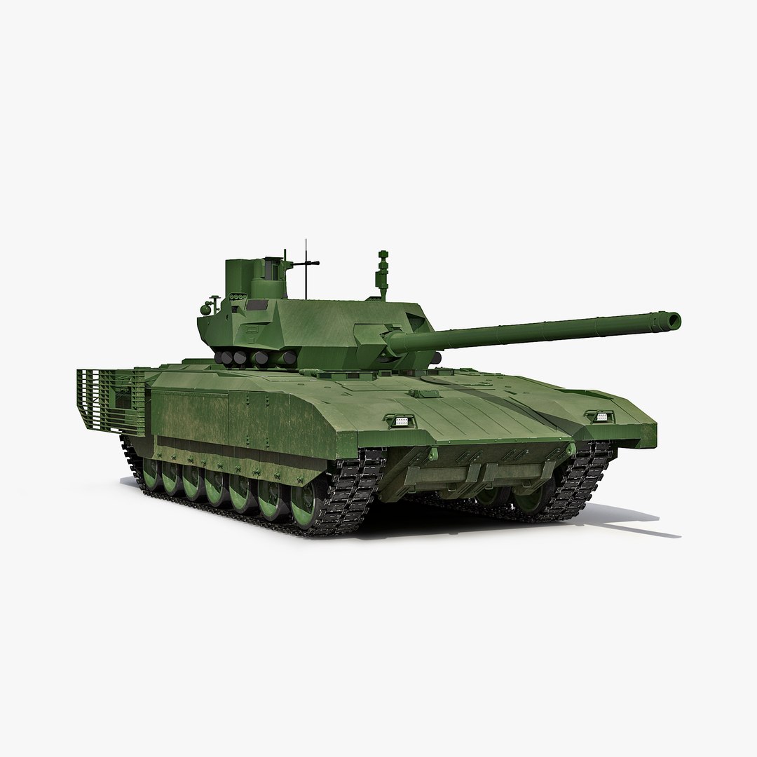 Tank T-14 Armata 3D model preview