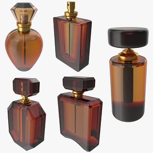 3D photorealistic perfume bottle 01