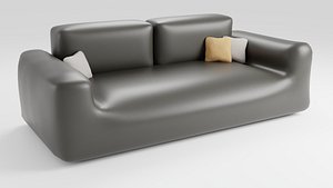 3D Soft leather sofa for relaxing model