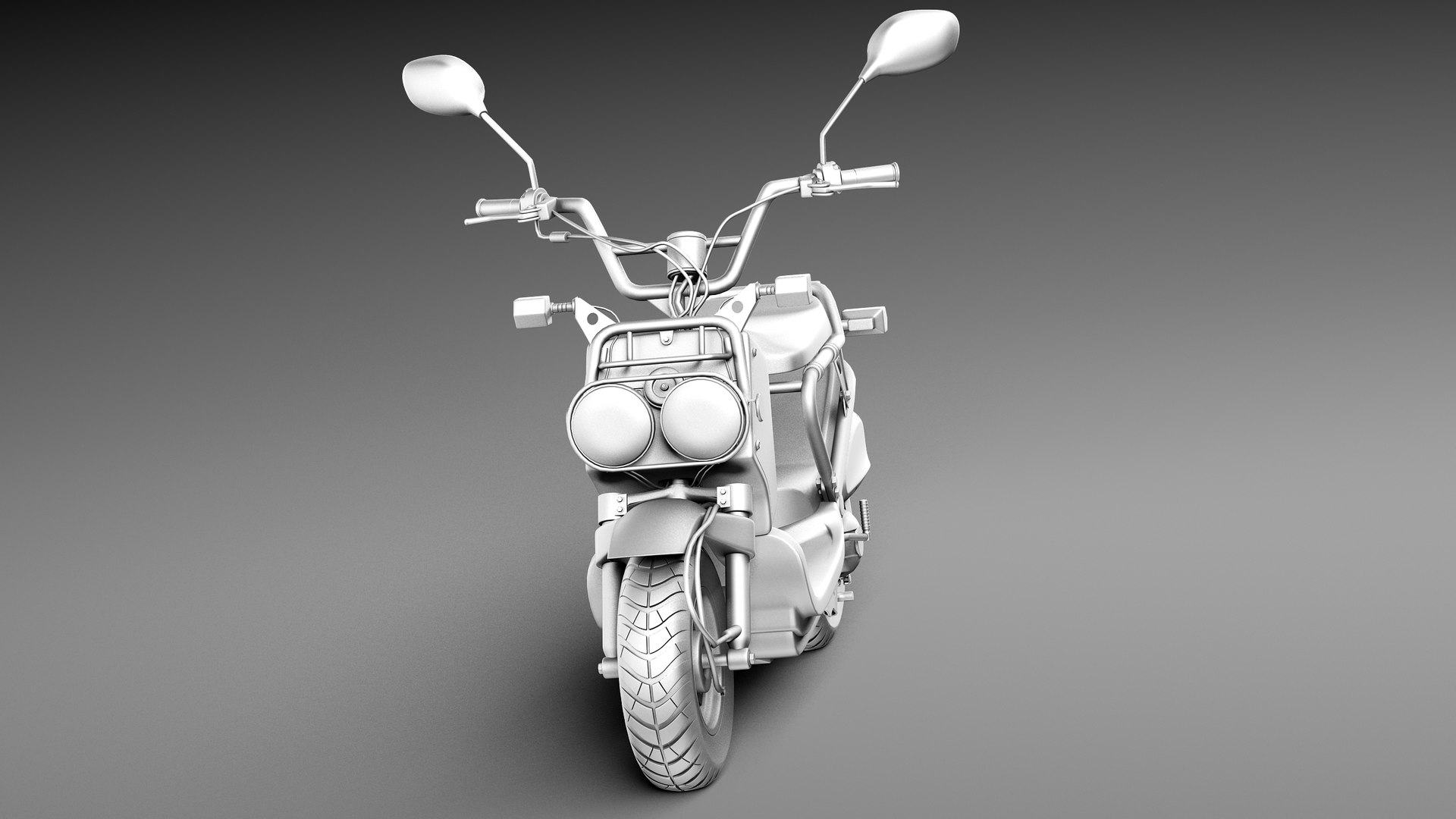 3d Model Honda 2013 Scooter Ruckus