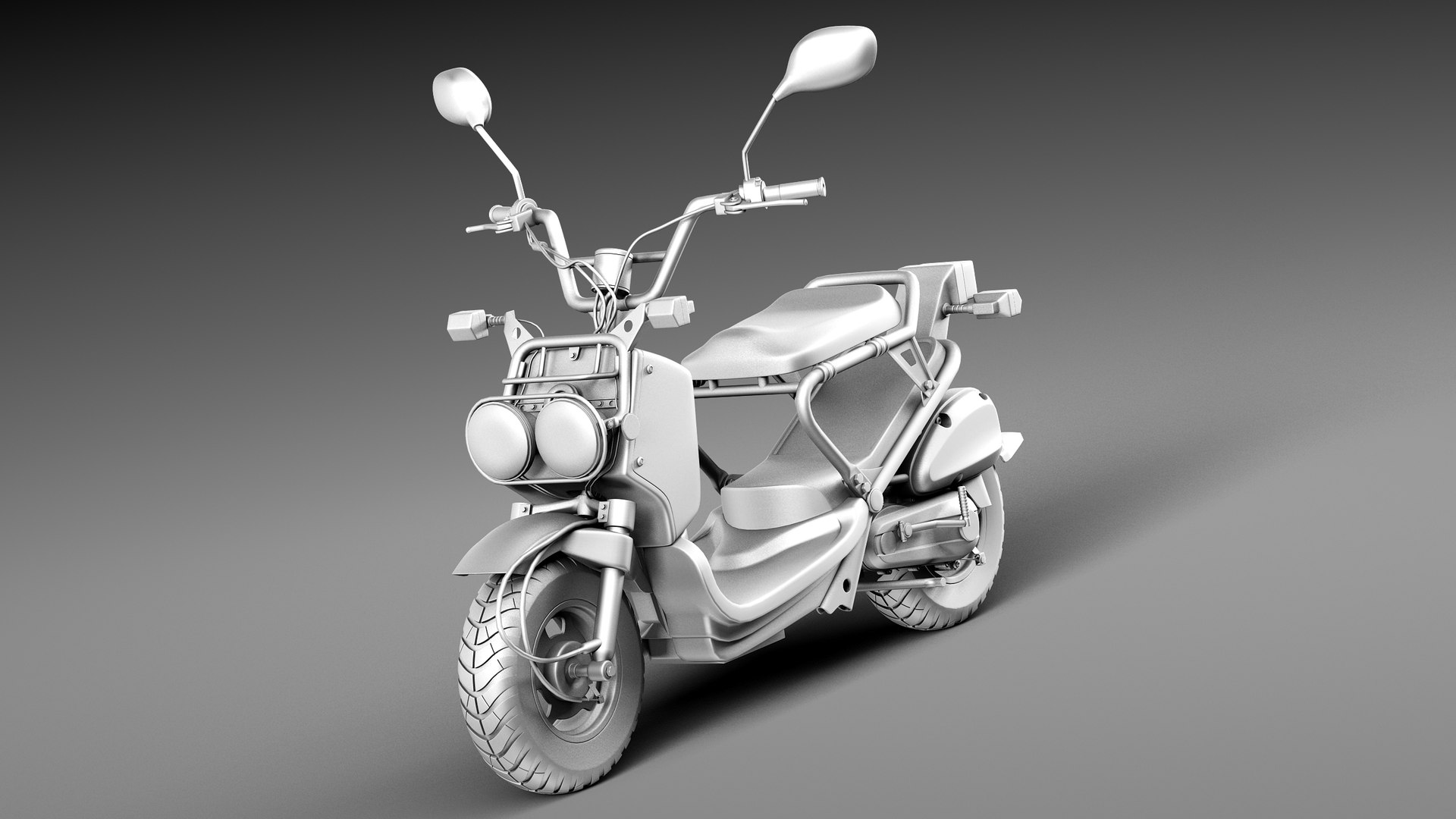 3d Model Honda 2013 Scooter Ruckus