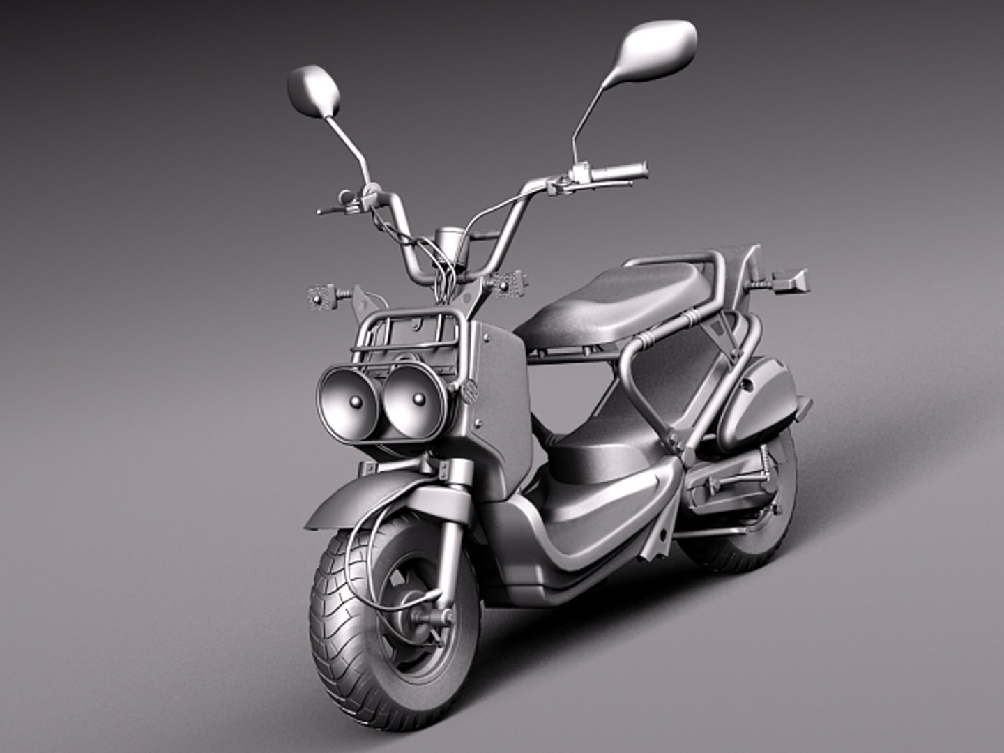 3d model honda 2013 scooter ruckus