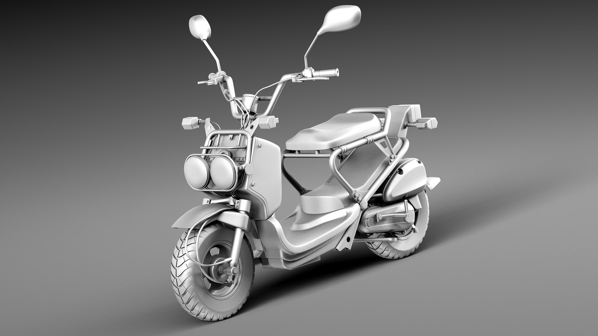 3d Model Honda 2013 Scooter Ruckus