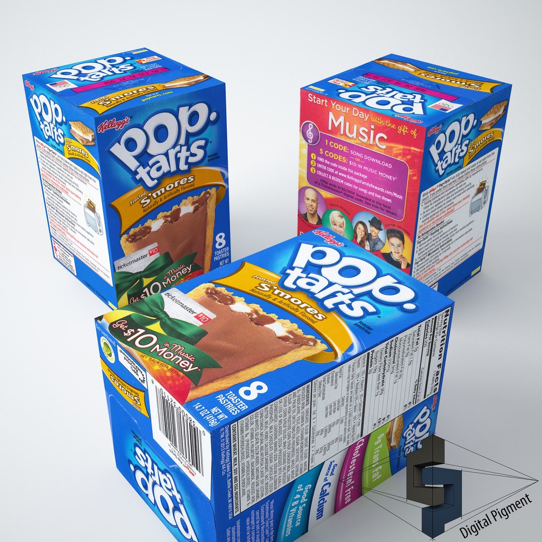 3d pop tarts smores model