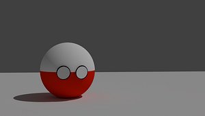 poland ball 3D