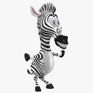 zebra cartoon 3d max
