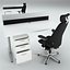 Kinnarps task chair and work desk