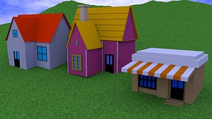cartoon house 3D
