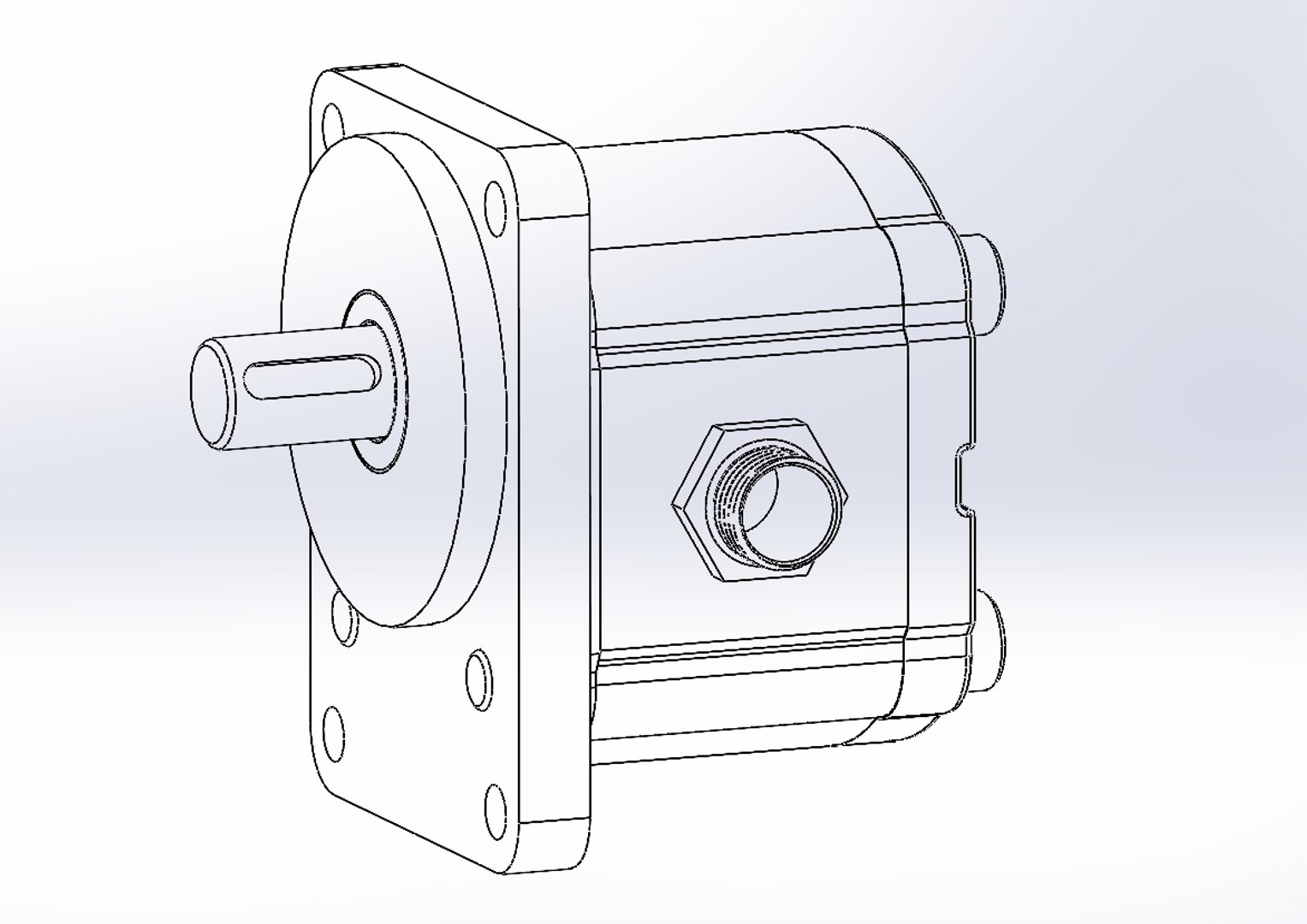 Hydraulic Gear Pump 3D Model TurboSquid 1643153
